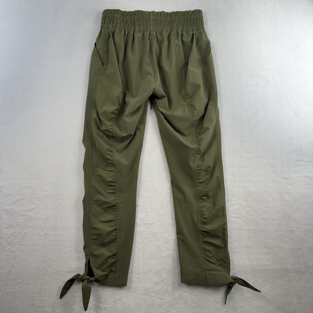 Prana Sz S Bindi Ankle Tie Pant Pull On Drawstring Ruched Leg Athleisure Outdoor - Picture 8 of 13
